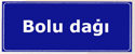Coğrafi Bilgi (Dağ) Levhası