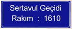 Coğrafi Bilgi (Dağ Geçidi) Levhası